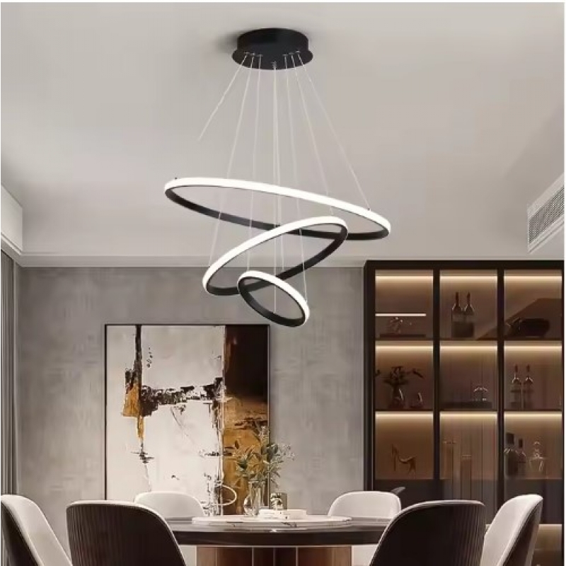 SE LED 60 DAMITA BLACK PENDANT 60-40-20x100cm 57W 3CCT WITH MEMORY IP20 2 YEARS WARRANTY A1 SE LED 60 DAMITA BLACK PENDANT 60-40-20x100cm 57W 3CCT WITH MEMORY IP20 2 YEARS WARRANTY A1