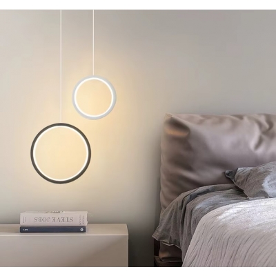 SE LED 16  AINA BLACK AND WHITE PENDANT 16+22x100cm 16W IP20 3CCT WITH MEMORY 2 YEARS WARRANTY