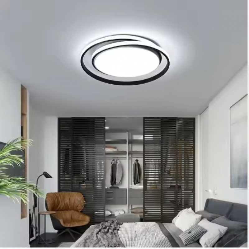 SE LED 48 AKIE BLACK CEILING 47x47x6cm  48W IP20  3CCT WITH MEMORY 2 YEARS WARRANTY Α1