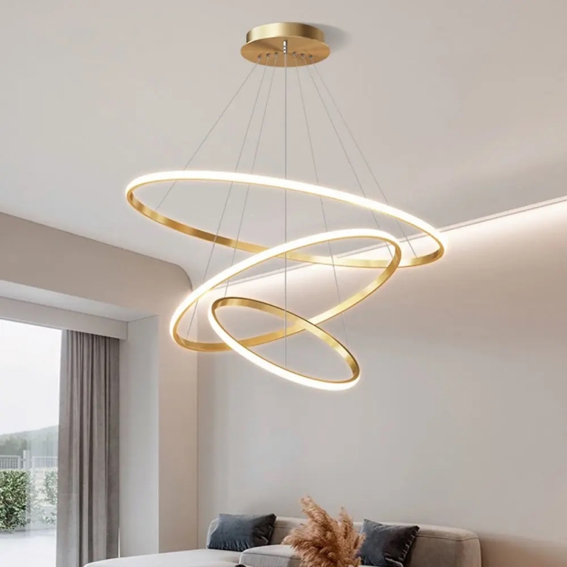 SE LED 80 STELINA PENDANT GOLD 80-60-40cm 84W 3CCT IP20 220V 2 YEARS WARRANTY A1 SE LED 80 STELINA PENDANT GOLD 80-60-40cm 84W 3CCT IP20 220V 2 YEARS WARRANTY A1