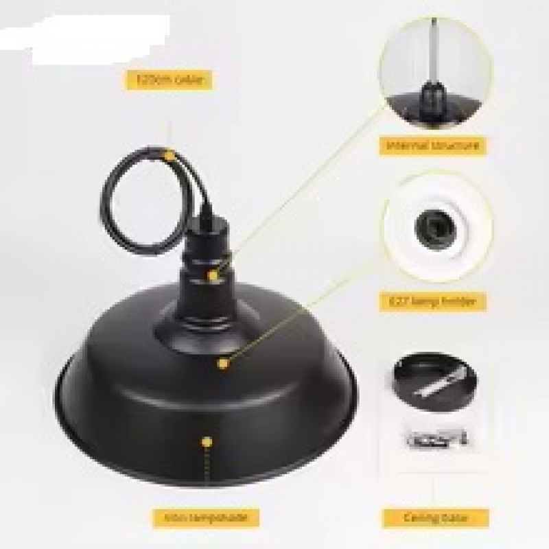 SE21-BL-35 SPACE PENDANT LAMP BLACK E27 35x100cm IP20 220V 2 YEARS WARRANTY Ε2