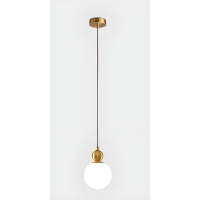 SE21-BR-10 WASY PENDANT BRASS OPAL E14 15x100cm IP20 2 YEARS WARRANTY Ε2