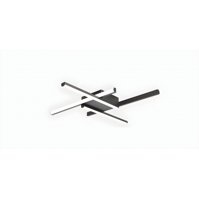 SE LED 90 AFFILATO CEILING BLACK 30W  3CCT 70x70x5cm IP20 220V 2 YEARS WARRANTY Α2