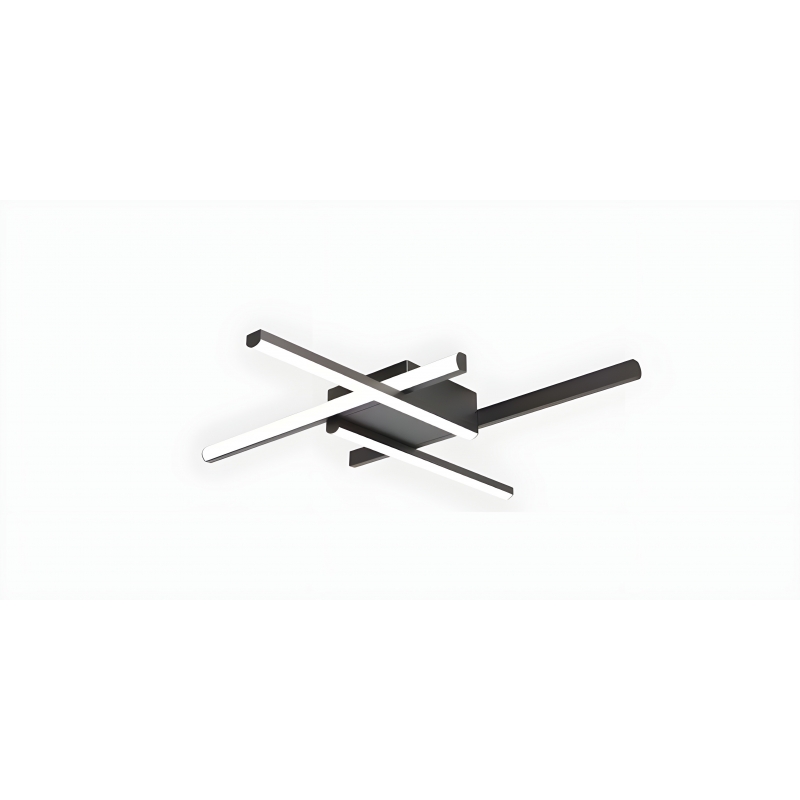 SE LED 90 AFFILATO CEILING BLACK 30W  3CCT 70x70x5cm IP20 220V 2 YEARS WARRANTY Α2