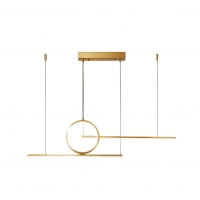 SE LED 100 LUFICET PENDANT GOLD 24W 3CCT 100x6x100cm IP20 2 YEARS WARRANTY A2 SE LED 100 LUFICET PENDANT GOLD 24W 3CCT 100x6x100cm IP20 2 YEARS WARRANTY A2