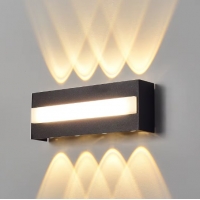 SE LED 105 QUADRA BLACK OUTDOOR WALL LAMP 6+4W 3000K 2 YEARS WARRANTY SE LED 105 QUADRA BLACK OUTDOOR WALL LAMP 6+4W 3000K 2 YEARS WARRANTY