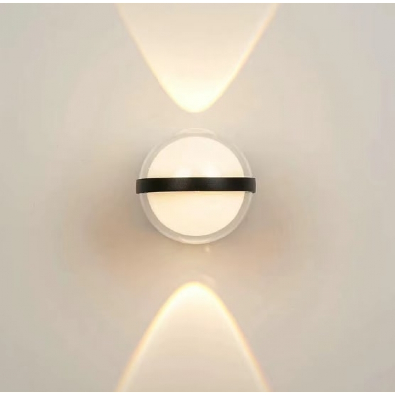 SE LED 105 HALO BLACK OUTDOOR WALL LAMP 10+2W 3000K 2 YEARS WARRANTY