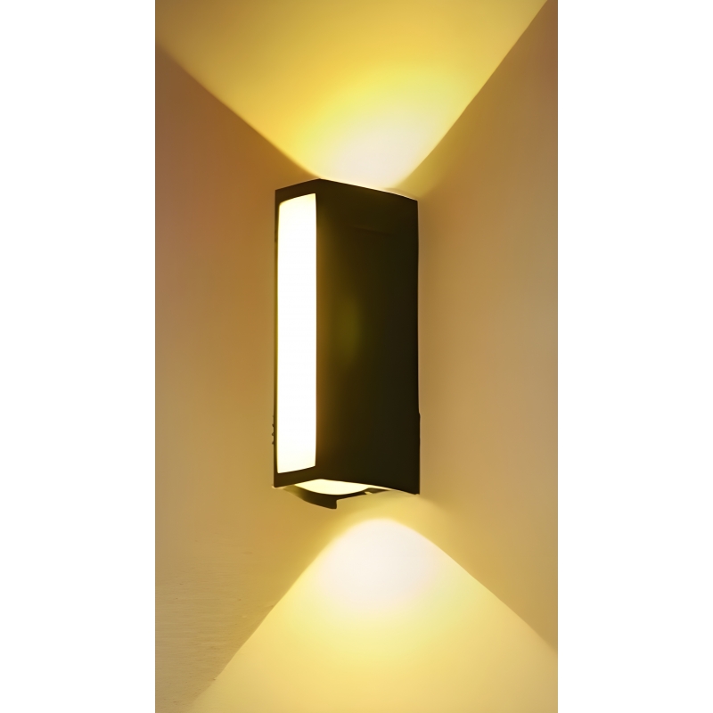 SE LED 155 BRICK S OUTDOOR WALL LAMP BLACK 6+4W 3000K SE LED 155 BRICK S OUTDOOR WALL LAMP BLACK 6+4W 3000K