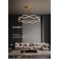 SE LED 60 ABER PENDANT GOLD 62W  3CCT 60x100cm IP20 220V 2 YEARS WARRANTY