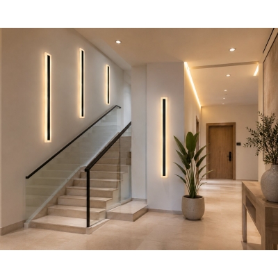 SE LED 60 LINEAX WALL LAMP 3CCT WITH MEMORY BLACK 2YEARS WARANTY SE LED 60 LINEAX WALL LAMP 3CCT WITH MEMORY BLACK 2YEARS WARANTY