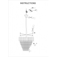 SE21-14-11 IMPERIAL CASCADE GOLD Φ60*42-120cm E14*11 2 YEARS WARRANTY SE21-14-11 IMPERIAL CASCADE GOLD Φ60*42-120cm E14*11 2 YEARS WARRANTY