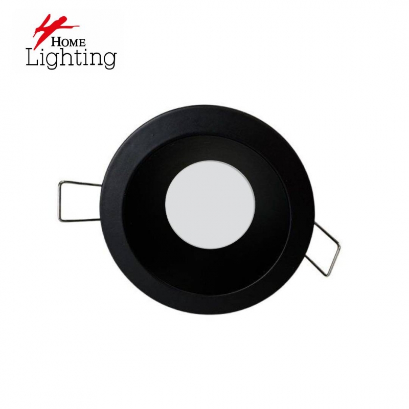 SE-SP-DL-R-BL GLIM SPOTLIGHT DOWNLIGHT RECESSED GU10 WITH GLASS BLACK FOR HOLE 70mm SE-SP-DL-R-BL GLIM SPOTLIGHT DOWNLIGHT RECESSED GU10 WITH GLASS BLACK FOR HOLE 70mm