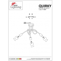 KQ 2627/3 QUIRKY ANTIQUE BRONZE CEILING LAMP Δ3 KQ 2627/3 QUIRKY ANTIQUE BRONZE CEILING LAMP Δ3