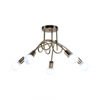 KQ 2627/5 QUIRKY ANTIQUE BRONZE CEILING LAMP Δ3