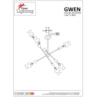 KQ 2629/6 GWEN BLACK PENDANT Δ4