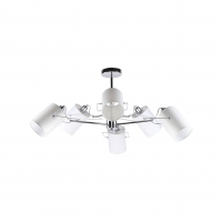 KQ 2654/6 SHIRO CHROME AND WHITE PENDANT 1Ε3 KQ 2654/6 SHIRO CHROME AND WHITE PENDANT 1Ε3