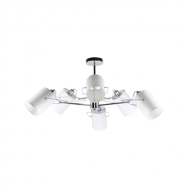 KQ 2654/6 SHIRO CHROME AND WHITE PENDANT 1Ε3 KQ 2654/6 SHIRO CHROME AND WHITE PENDANT 1Ε3