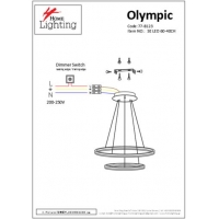 SE LED 60-40 OLYMPIC PENDANT CHROME Α5 SE LED 60-40 OLYMPIC PENDANT CHROME Α5