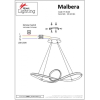 SE LED 80 MALBERA PENDANT CHROME B5 SE LED 80 MALBERA PENDANT CHROME B5