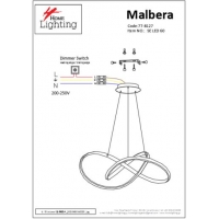 SE LED 60 MALBERA PENDANT CHROME Β5