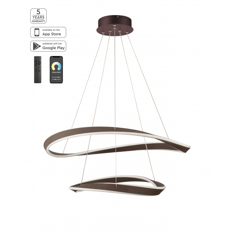 SE LED SMART 80  MATEO PENDANT COFFEE BROWN Β5