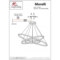 SE LED 80-60-40 MORELLI PENDANT COFFEE BROWN Γ5