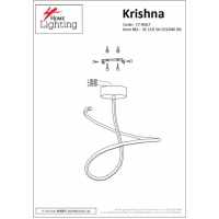 SE LED 50 KRISHNA CEILING BLACK Δ4