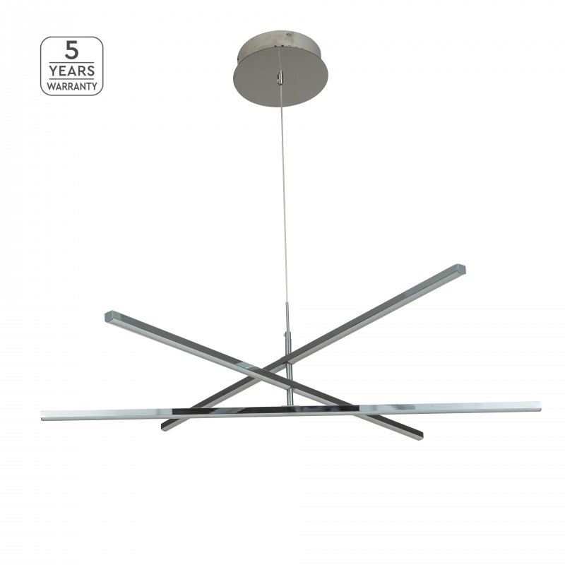 SE LED 100 RECTA CEILING CHROME E2