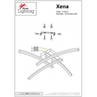 SE LED 65-4 XENA CEILING BRUSHED GOLD Ε3 SE LED 65-4 XENA CEILING BRUSHED GOLD Ε3