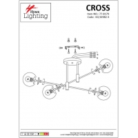 KQ S0982-4  CROSS BLACK AND GOLD CEILING Ε3