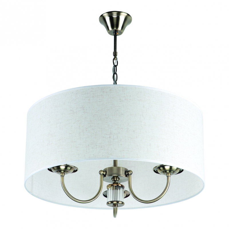 KQ 9015-3A PARIL ANTIQUE BRASS PENDANT BEIGE SHADES 1Ε1 KQ 9015-3A PARIL ANTIQUE BRASS PENDANT BEIGE SHADES 1Ε1