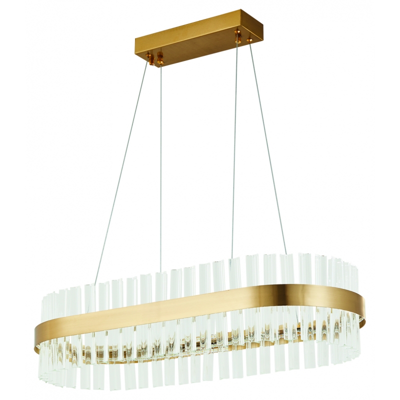 M6612-800R  TORRENT BRUSHED GOLD PENDANT 1B3