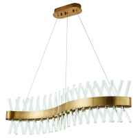M6614-SR  XENIC GOLD MATT PENDANT 1B3