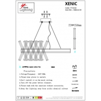 M6614-SR  XENIC GOLD MATT PENDANT 1B3