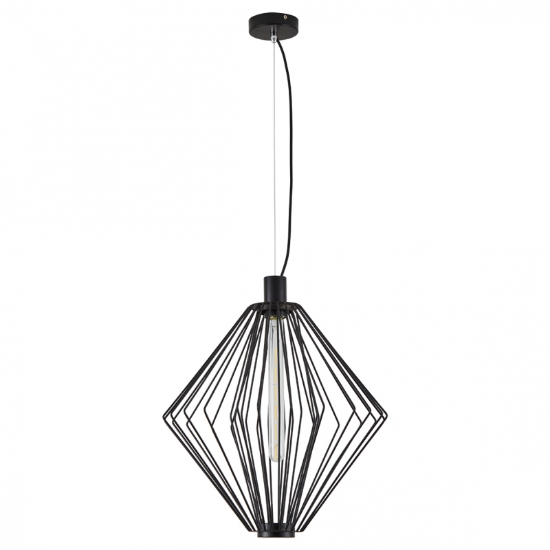 SE21-BL-42 MED BLACK METAL GRID PENDANT E4 SE21-BL-42 MED BLACK METAL GRID PENDANT E4