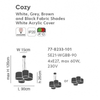 SE21-WGBB-90 COZY WHITE,GREY,BROWN & BLACK SHADES Γ1 SE21-WGBB-90 COZY WHITE,GREY,BROWN & BLACK SHADES Γ1