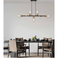 SE21-AB-85 CODY ANTIQUE BNRASS & BLACK METAL PENDANT Δ4
