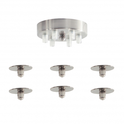 SE21-NM-4-GL2-NM6 ADEPT TUBE Nickel Matt Pendant Smoked Glass+ SE21-NM-4-GL2-NM6 ADEPT TUBE Nickel Matt Pendant Smoked Glass+