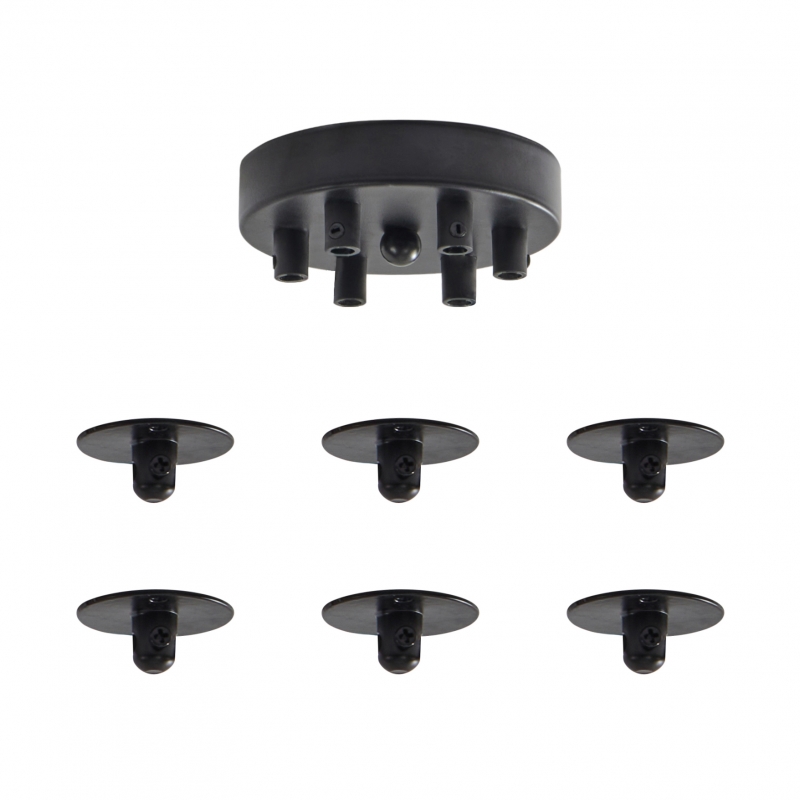 SE21-BL-4-BL6-GR12 ADEPT FLEX Black Pendant Black Metal Grid+ SE21-BL-4-BL6-GR12 ADEPT FLEX Black Pendant Black Metal Grid+