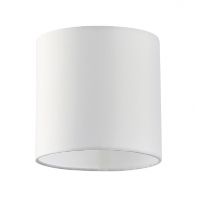 SE21-NM-4-5NM-SH1 ADEPT TUBE Nickel Matt Pendant White Fabric Shade+