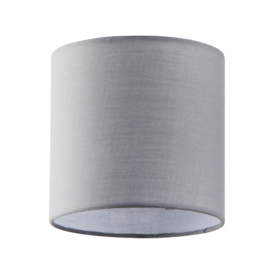 SE21-NM-4-NM1W-SH2 ADEPT TUBE Nickel Matt Wall Lamp Gray Fabric Shade+