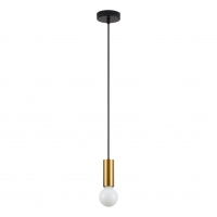 SE21-GM-4-GR1 ADEPT TUBE Gold Matt Pendant Black Metal Grid+