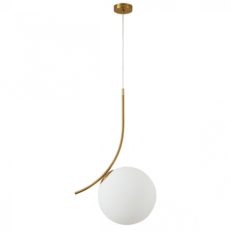 SE21-GM-30 SCEPTRE GOLD MATT OPAL GLASS PENDANT Γ3