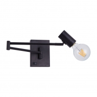 SE21-BL-52-GR1 ADEPT WALL LAMP Black Wall Lamp with Switcher and Black Metal Grid+ SE21-BL-52-GR1 ADEPT WALL LAMP Black Wall Lamp with Switcher and Black Metal Grid+