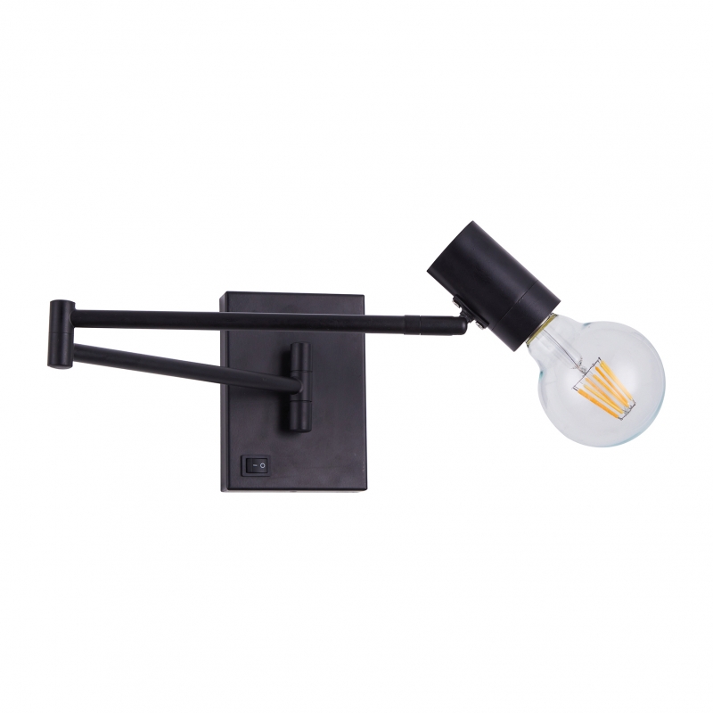 SE21-BL-52-GR1 ADEPT WALL LAMP Black Wall Lamp with Switcher and Black Metal Grid+ SE21-BL-52-GR1 ADEPT WALL LAMP Black Wall Lamp with Switcher and Black Metal Grid+