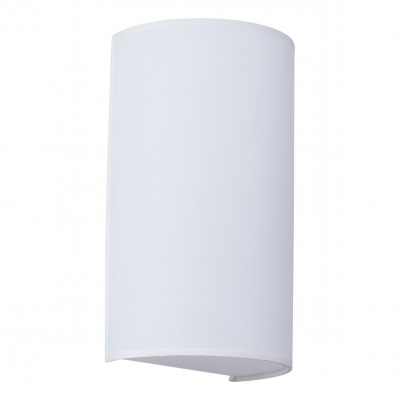 SE21-WH1-15 SERAPH WHITE SHADE WALL LAMP Γ1