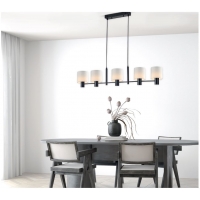SE21-BL-120-SH1 ADEPT BLACK PENDANT WHITE SHADE+ SE21-BL-120-SH1 ADEPT BLACK PENDANT WHITE SHADE+