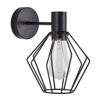 SE21-BL-16-GR1 ADEPT BLACK WALL LAMP BLACK METAL GRID+ SE21-BL-16-GR1 ADEPT BLACK WALL LAMP BLACK METAL GRID+