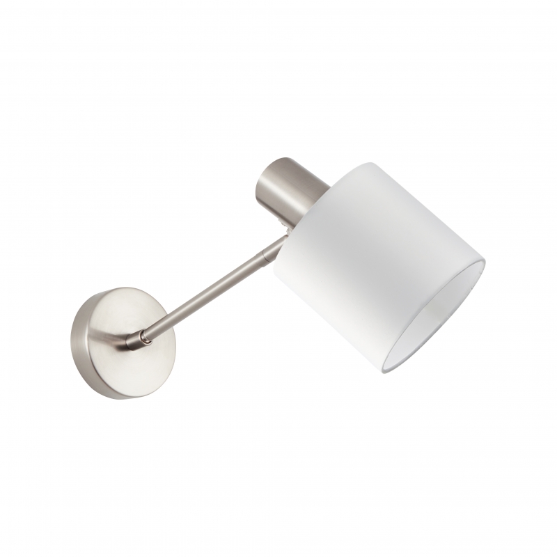 SE21-NM-22-SH1 ADEPT WALL LAMP Nickel Matt Wall lamp White Shade+ SE21-NM-22-SH1 ADEPT WALL LAMP Nickel Matt Wall lamp White Shade+