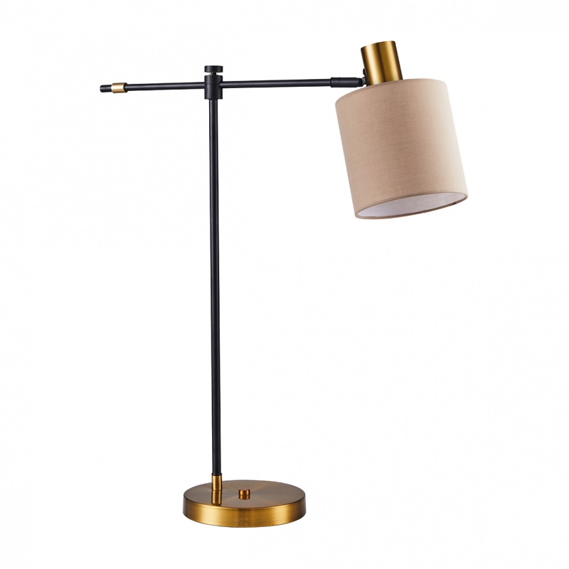 SE21-GM-36-SH3 ADEPT TABLE LAMP Gold Matt and Black Metal Table Lamp Brown Shade+ SE21-GM-36-SH3 ADEPT TABLE LAMP Gold Matt and Black Metal Table Lamp Brown Shade+